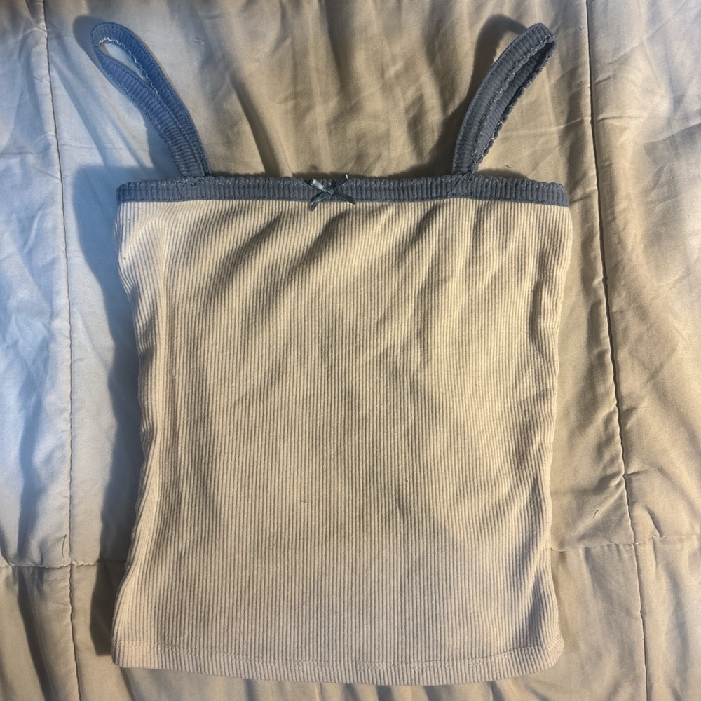 Heart Hips Blue and White Tank Top